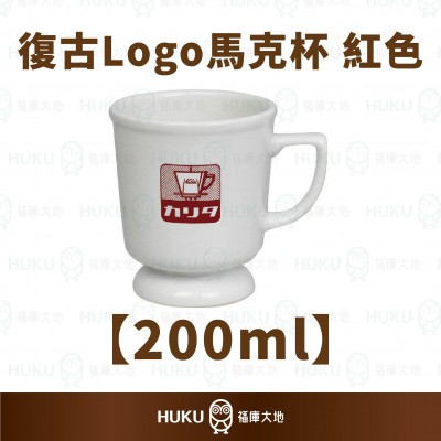 【日本】Kalita 復古Logo馬克杯 紅色 200ml